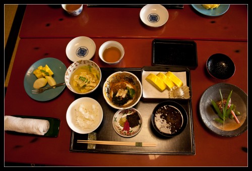 El desayuno típico japonés