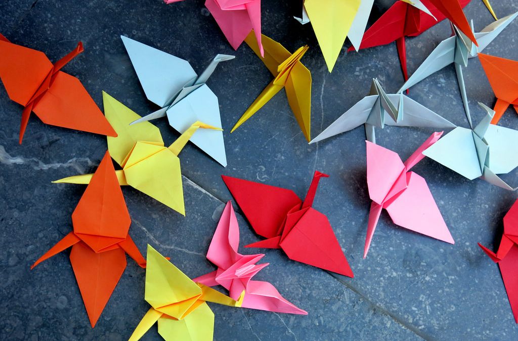 grullas origami japon